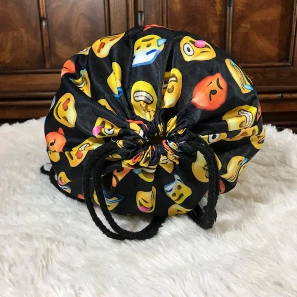 Emoji Lightweight Drawstring Bag Backpack - Picture 5 of 10